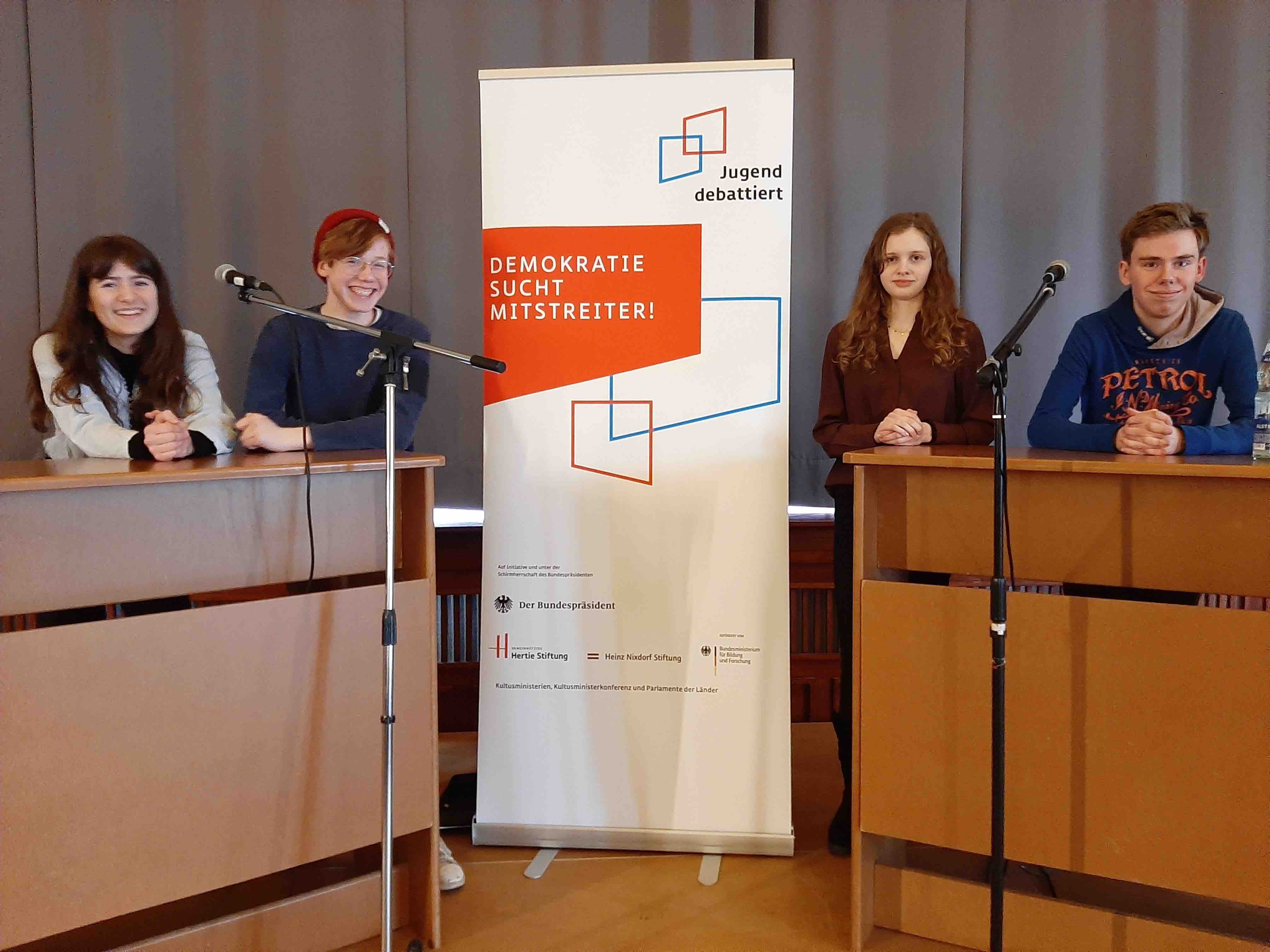Jugend debattiert Regionalfinale - Finalisten und Juroren